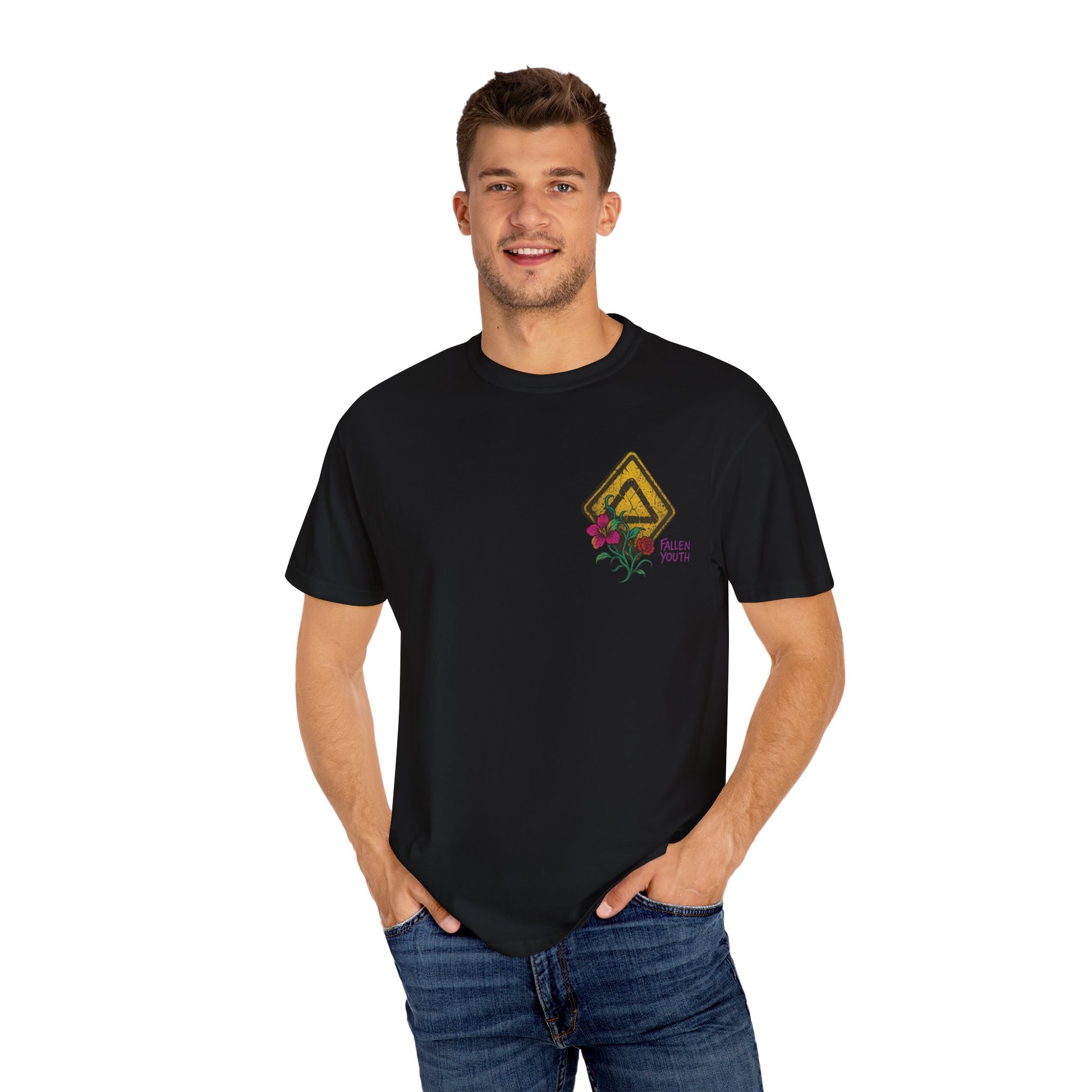 Vibrant Floral Graphic T-Shirt for Everyday Wear, Unisex Summer Tee, Casual Streetwear, Gift for Nature Lovers, Music Festivals