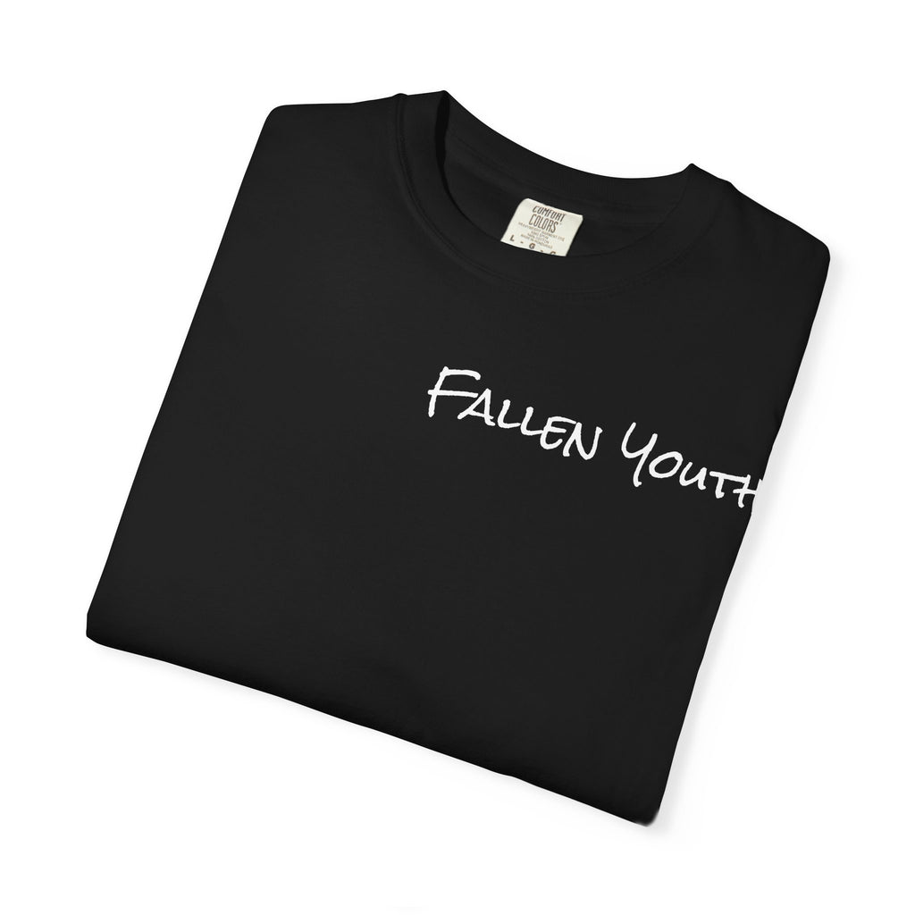 Fallen Youth — A Powerful Statement Flower Design Tee for Those Who Embrace Their Struggles and Rise Above